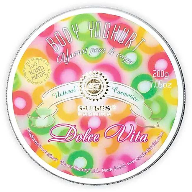Rankų darbo kūno jogurtas Dolce Vita, Saules Fabrika, 200g