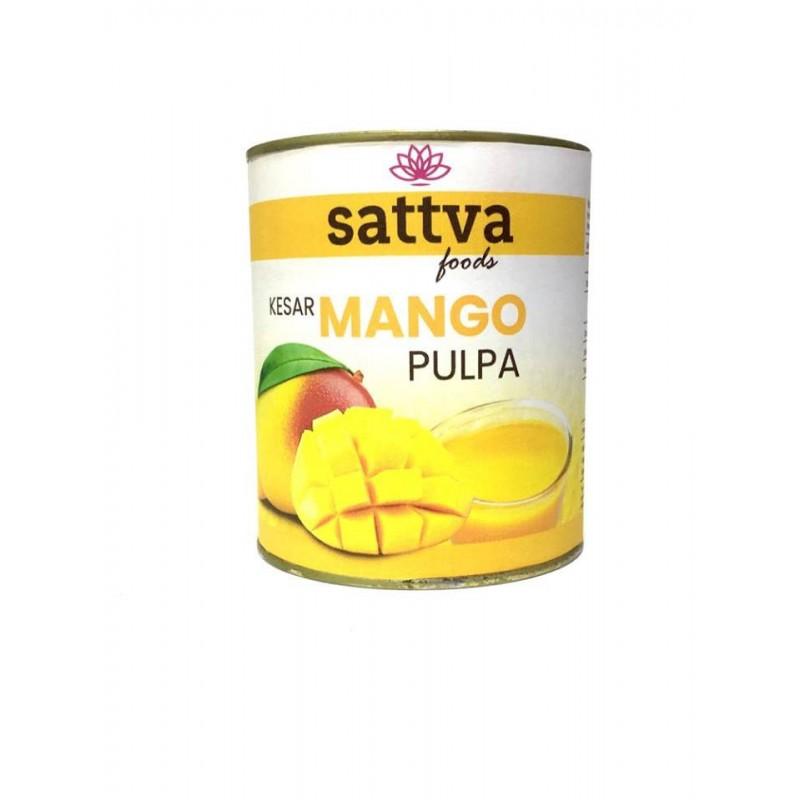 Sattva Ayurveda Konservuotų mangų tyrė Mango, Sattva Foods, 850g