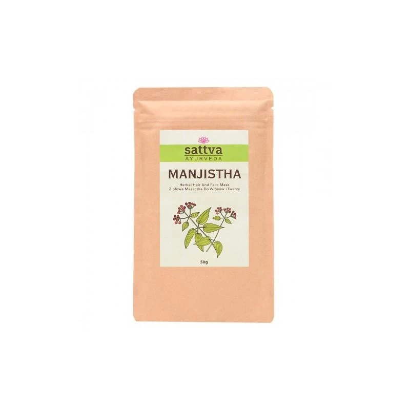 Širdžialapės raudės milteliai Manjistha, Sattva Ayurveda, 50g