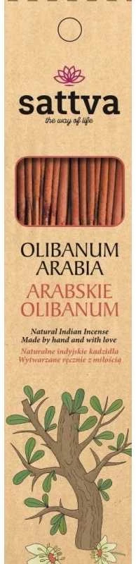 Smilkalų lazdelės Arabia Olibanum, Sattva Ayurveda, 15 vnt.