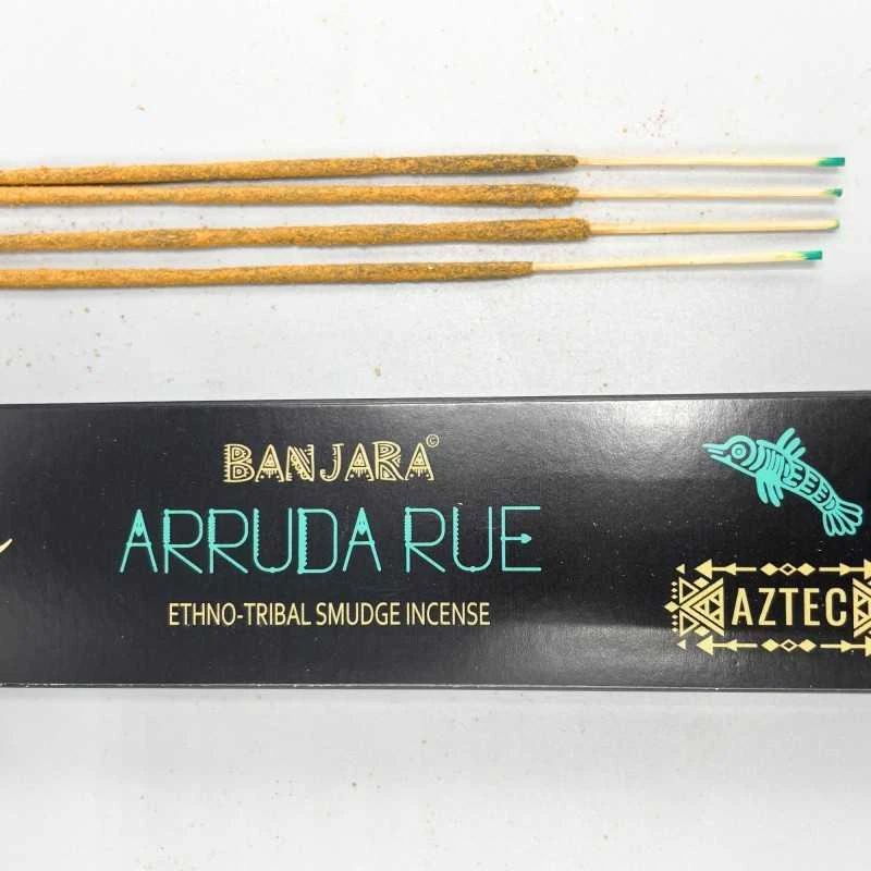 Ancient Wisdom Smilkalų lazdelės Baltas Arruda Rue, Banjara Tribal, 35g