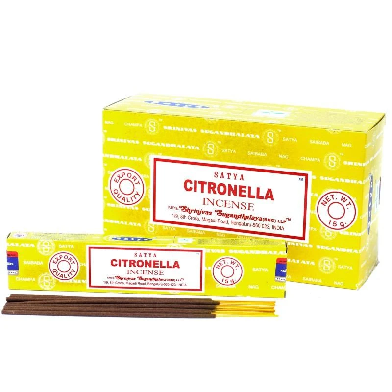 Smilkalų lazdelės Citronella, Satya, 15g