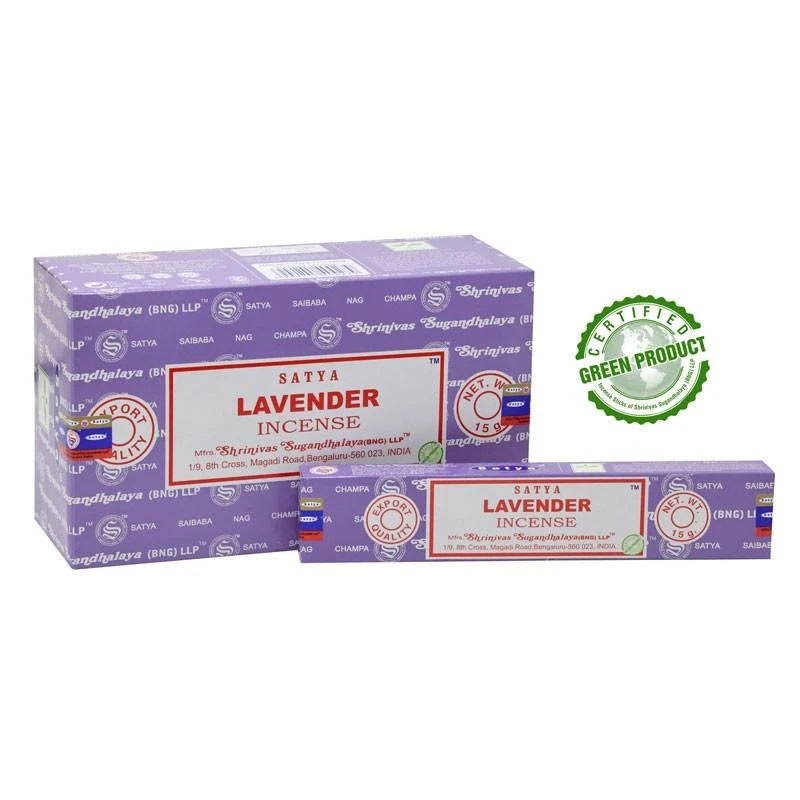 Smilkalų lazdelės Lavender, Satya, 15g