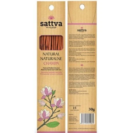 Smilkalų lazdelės Champa, Sattva Ayurveda, 15 vnt.
