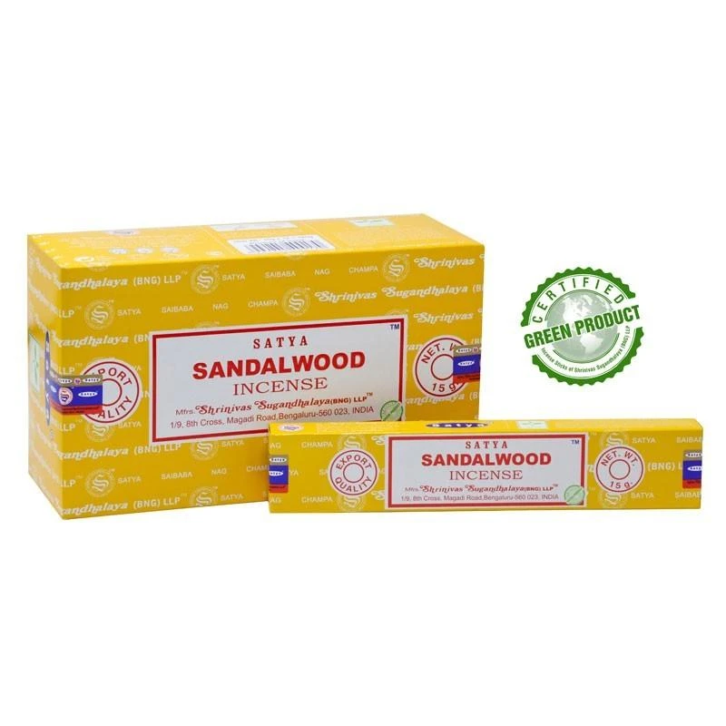Smilkalų lazdelės Sandalwood, Satya, 15g