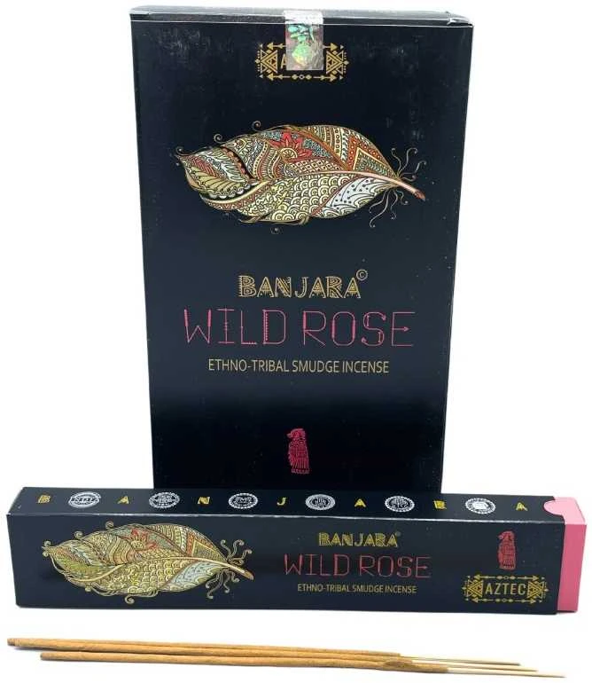 Ancient Wisdom Smilkalų lazdelės Wild Rose, Banjara Tribal, 35g