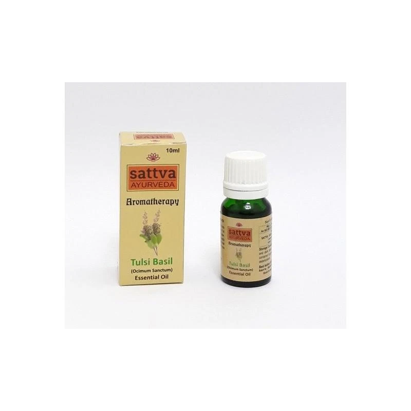 Tulsi eterinis aliejus Sattva Ayurveda pakuotė