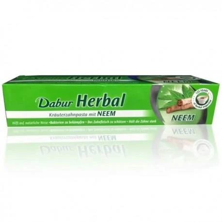 Vaistažolinė dantų pasta su nimbamedžiu NEEM, DABUR, 100 ml