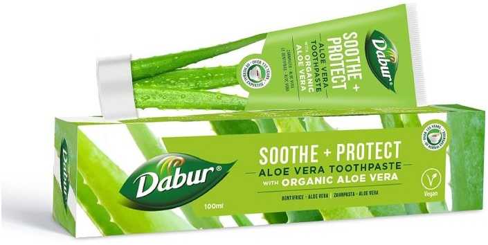 Vaistažolių dantų pasta su alavijais Aloe Vera, Dabur, 100 ml