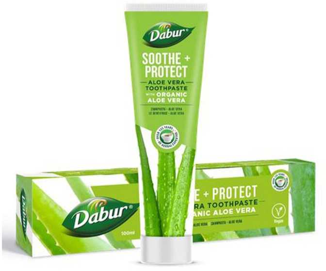 Vaistažolių dantų pasta su alavijais Aloe Vera, Dabur, 100 ml