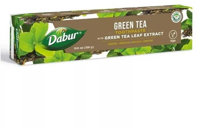 Vaistažolių dantų pasta su žaliąja arbata Žalias Tea, Dabur, 100 ml