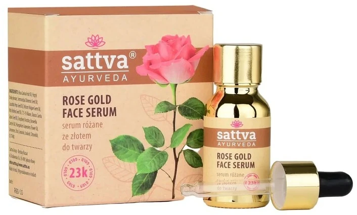 Veido odos serumas Rose Gold, Sattva Ayurveda, 15ml