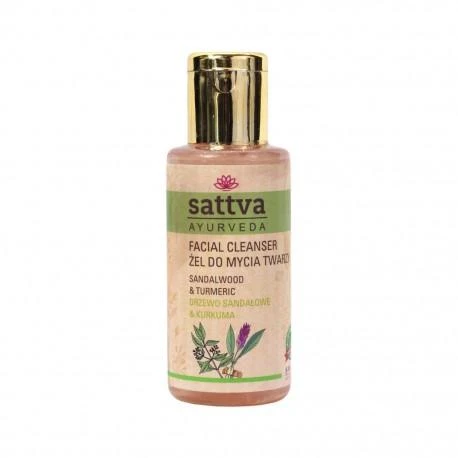 Veido prausiklis su santalu ir ciberžole Sandalwood, Sattva Ayurveda, 100ml