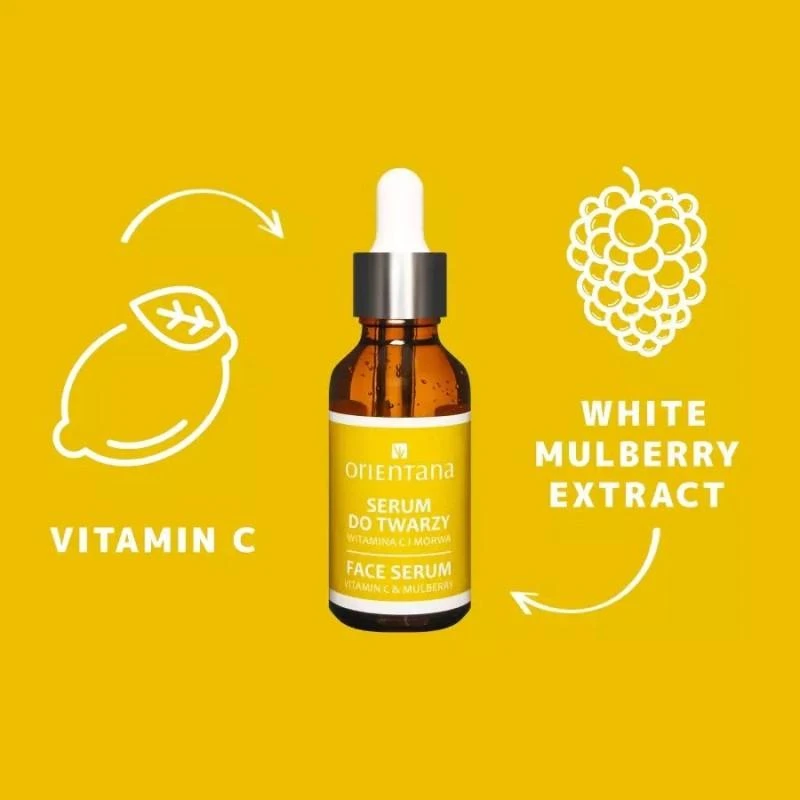 Veido serumas Vitamin C - Mulberry, Orientana, 30ml