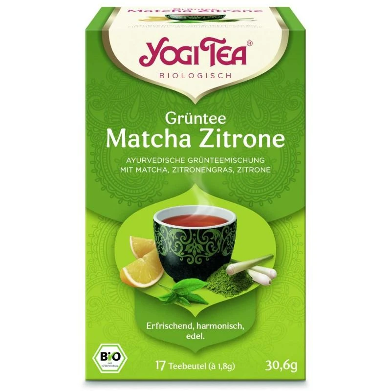 Yogi Tea Matcha Lemon arbata 17 pakelių priekinis vaizdas