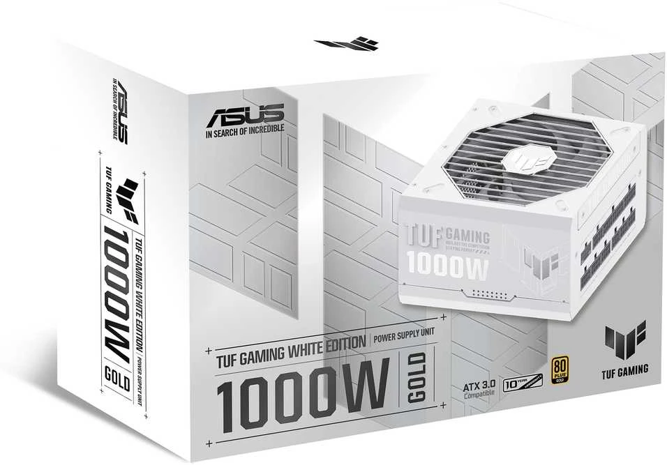 Maitinimo blokas ASUS TUF Gaming 1000W Gold White Edition