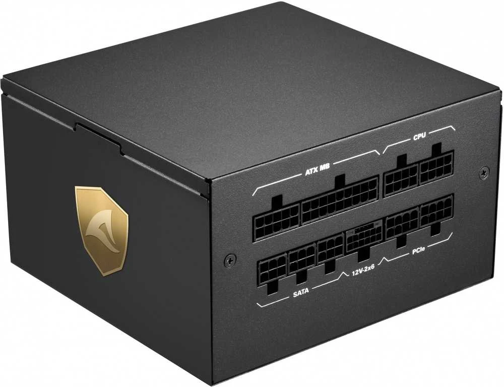 „Sharkoon Rebel P20 1000W“, kompiuterio maitinimo šaltinis - juodas, 1x 12 kontaktų didelio galingumo jungtis, 4x PCIe, kabelių valdymas, 1000 vatų