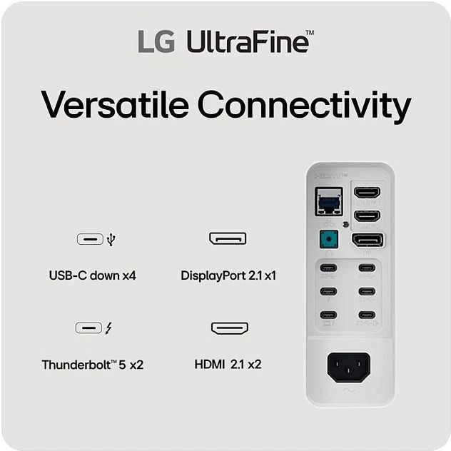 Monitorius „LG UltraFine 40U990A-W“ – 5K2K | Nano IPS juodas | „Thunderbolt 5“ | HDR 600