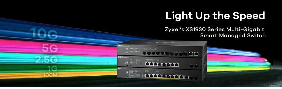 Šakotuvas Zyxel XS1930-12HP-ZZ0101F tinklo komutatorius Valdomas L3 10G Ethernet (100/1000/10000) Juoda Maitinimas per Eternetą (PoE)