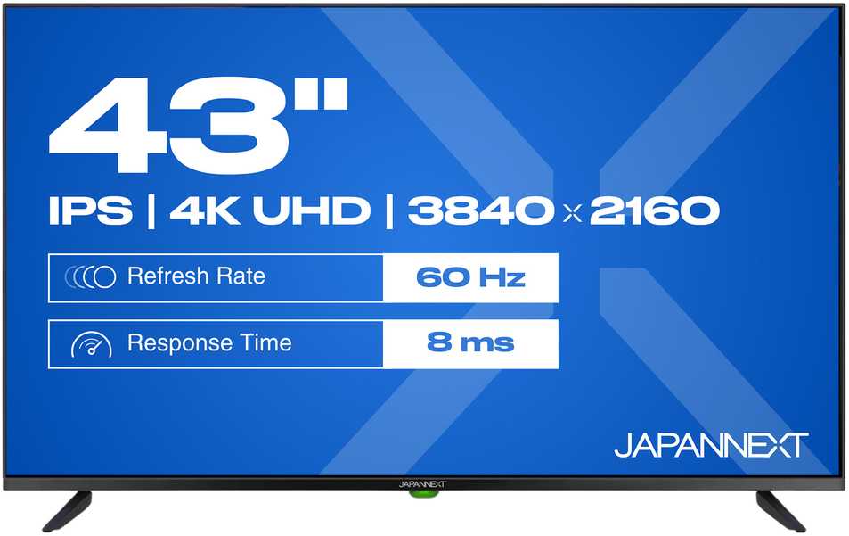 Monitorius JAPANNEXT 109,2 cm JN-IPS430UHD60F 16:9 3x HDMI UHD