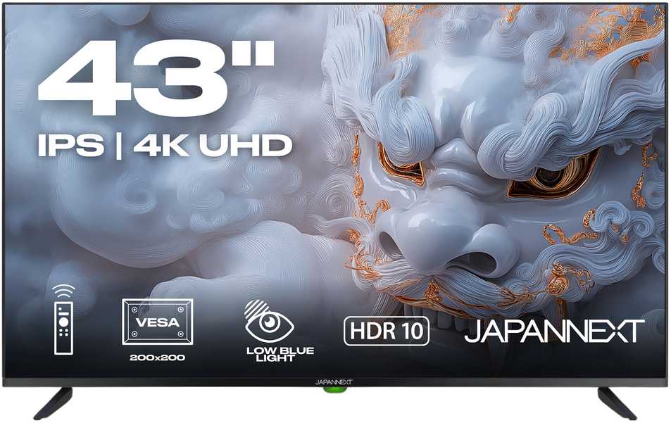 Monitorius JAPANNEXT 109,2 cm JN-IPS430UHD60F 16:9 3x HDMI UHD