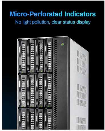 „TERRAMASTER T12-500 Pro NAS“ failų serveris su „Intel Core i7-1255U“, 16 GB RAM, 12 lizdų