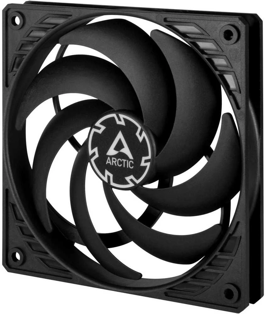 ARCTIC P12 SLIM PWM PST korpuso ventiliatorius, 4-pin, 120mm, siauras, juodas