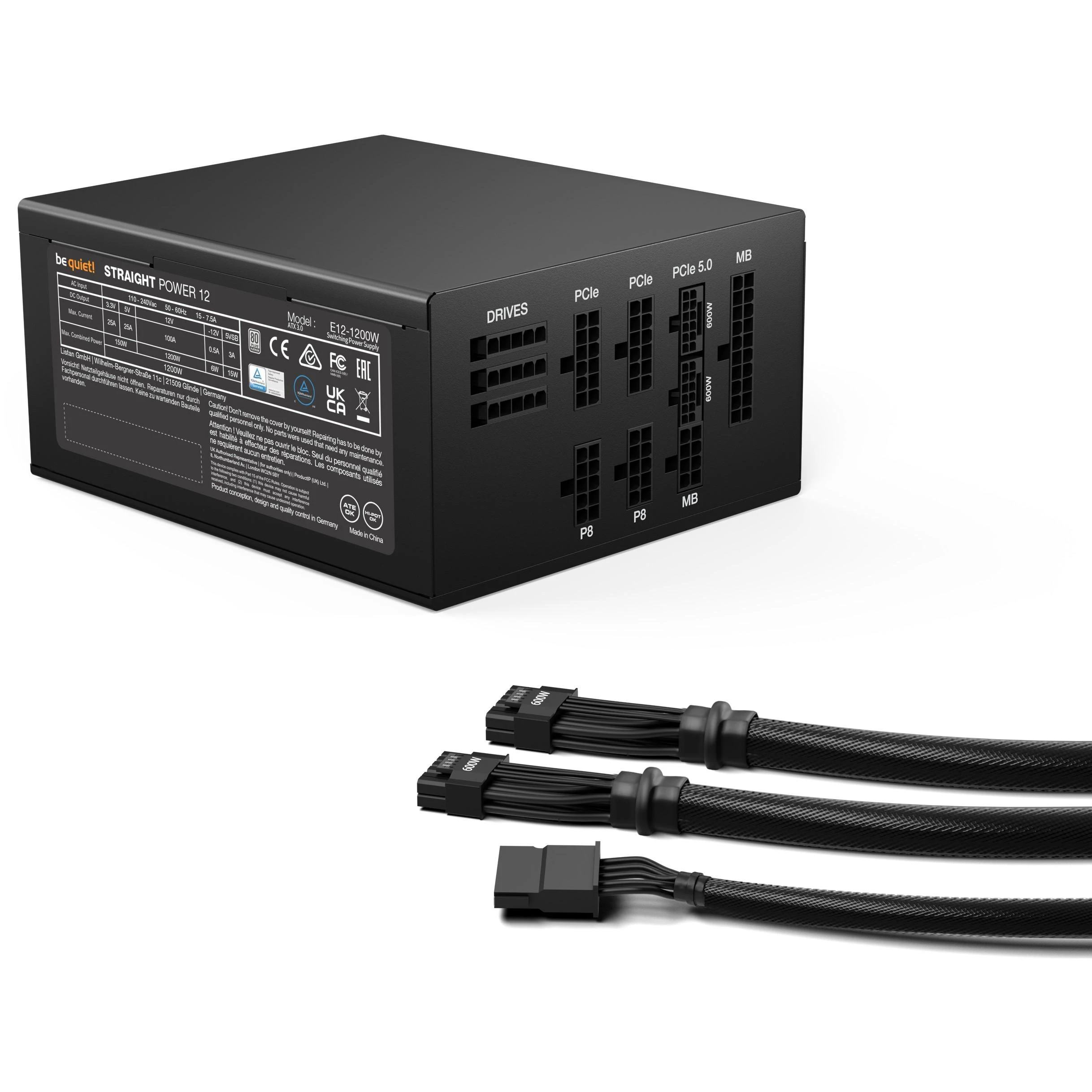 LISTAN BE QUIET Straight Power 12 1200W platininis ATX maitinimo blokas