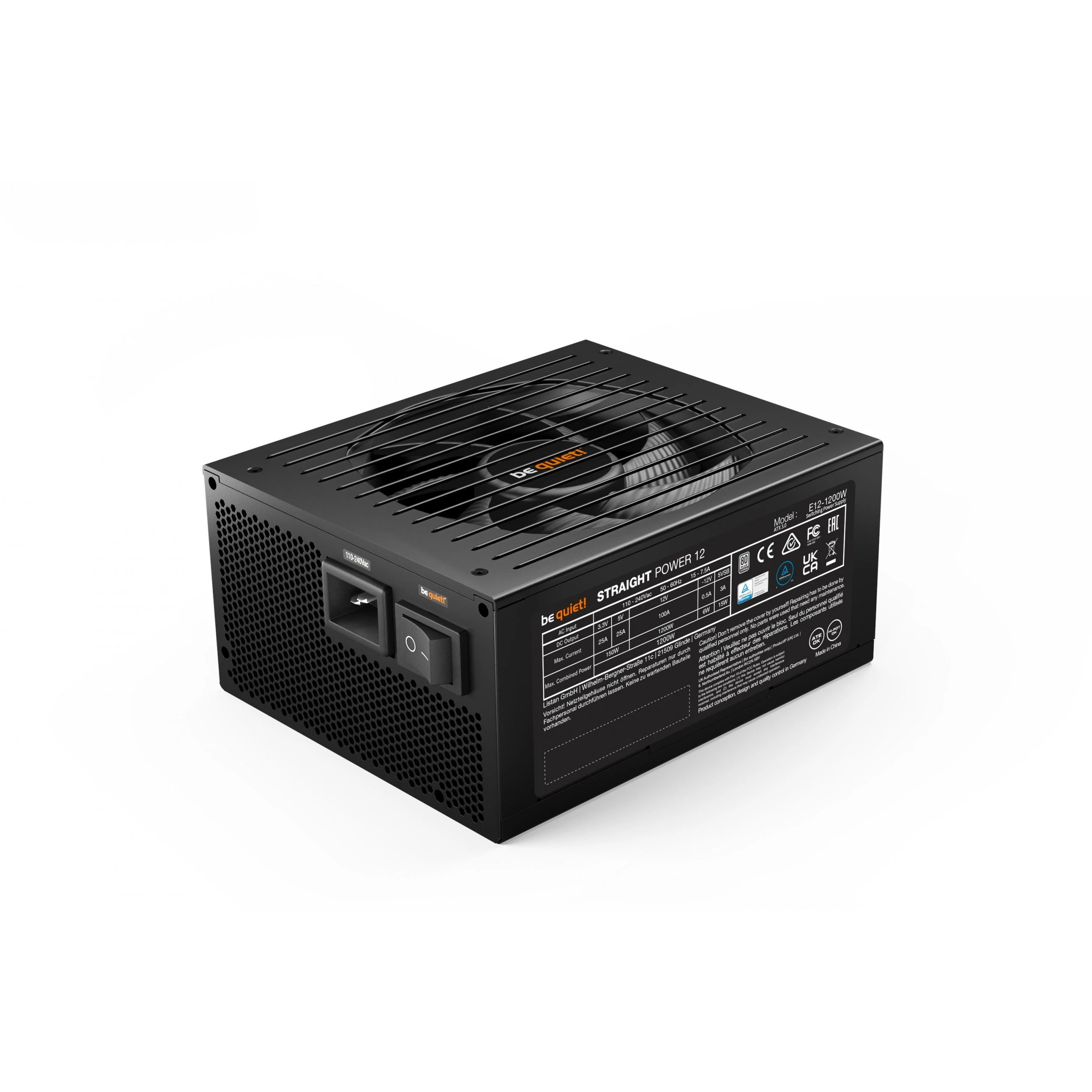 LISTAN BE QUIET Straight Power 12 1200W platininis ATX maitinimo blokas
