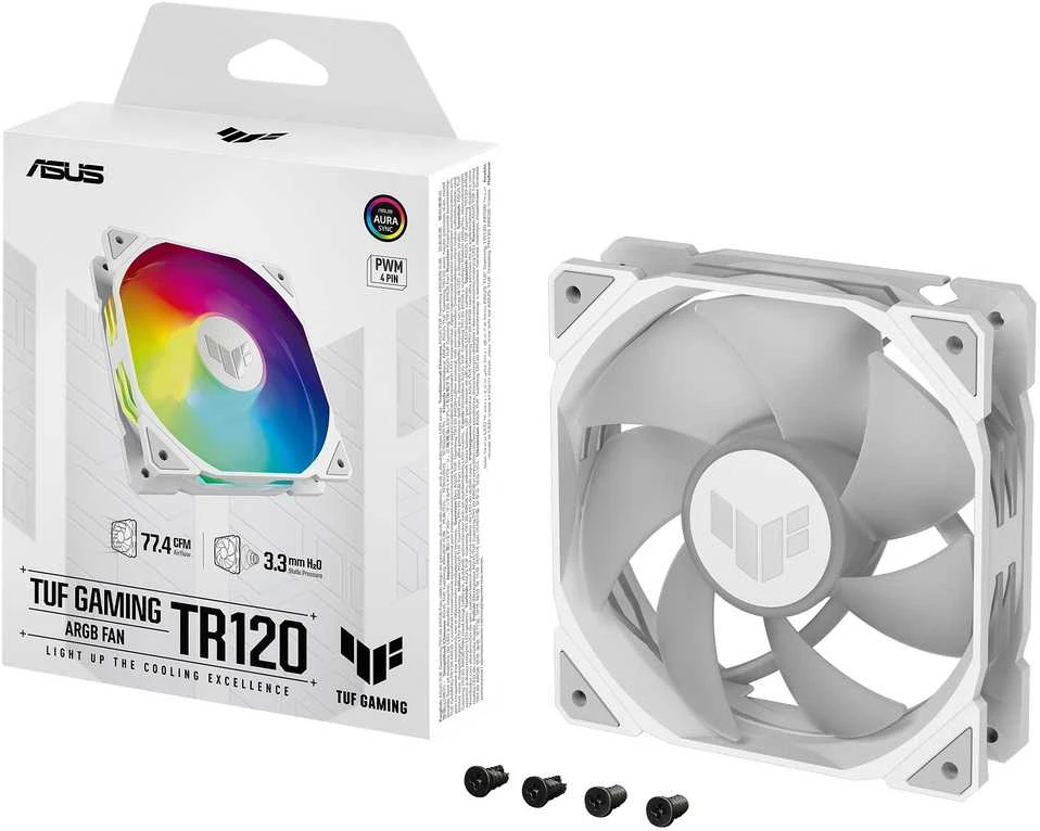 ASUS TUF GAMING TR120 ARGB Baltas