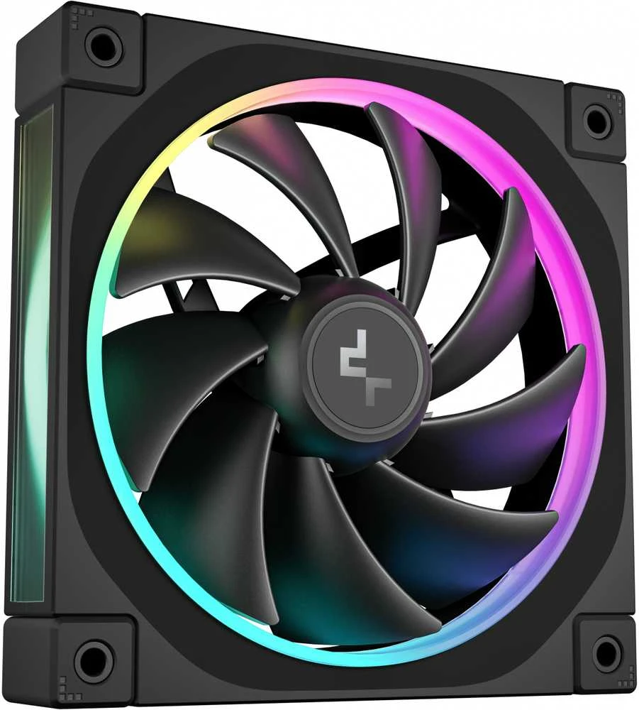 DeepCool FL12 Kompiuterio dėklas Fan 12 cm Juodas 1 pc(s)