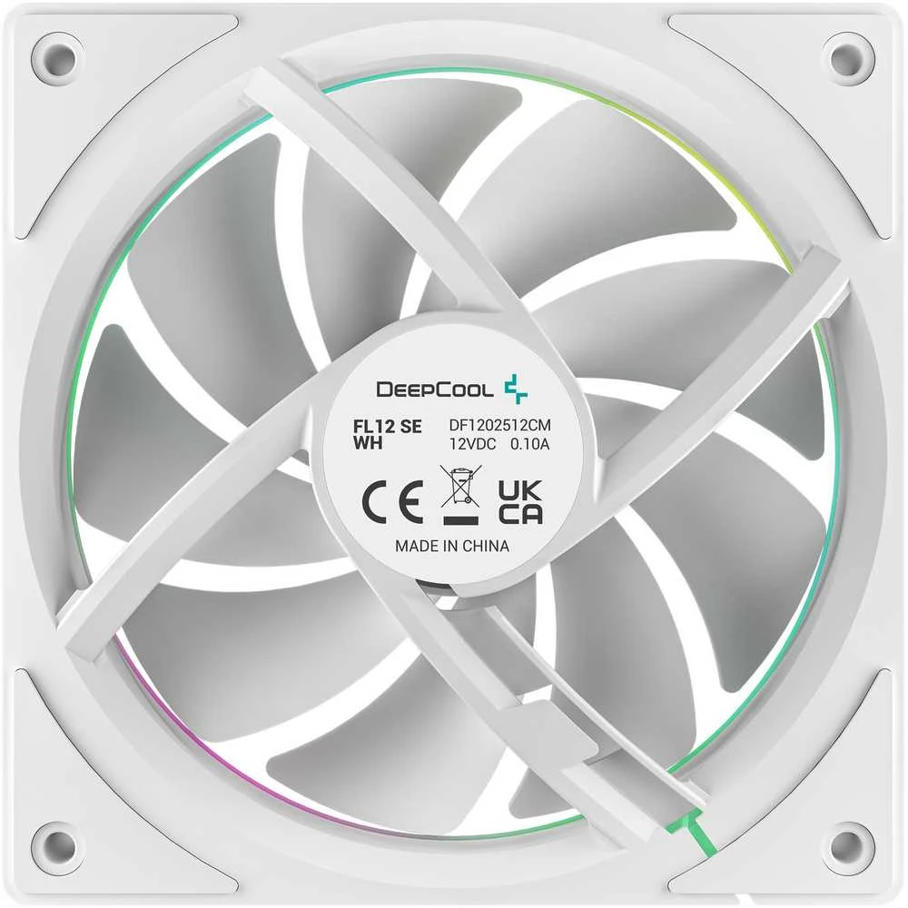 Deepcool FL12 SE WH ventiliatorius su centriniu lipduku