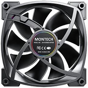 Montech Montech AX120 PWM ARGB ventiliatorius, 3 pak., juodas - 120mm