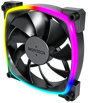 Montech Montech AX120 PWM ARGB ventiliatorius, 3 pak., juodas - 120mm