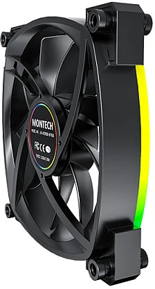 Montech Montech AX120 PWM ARGB ventiliatorius, 3 pak., juodas - 120mm