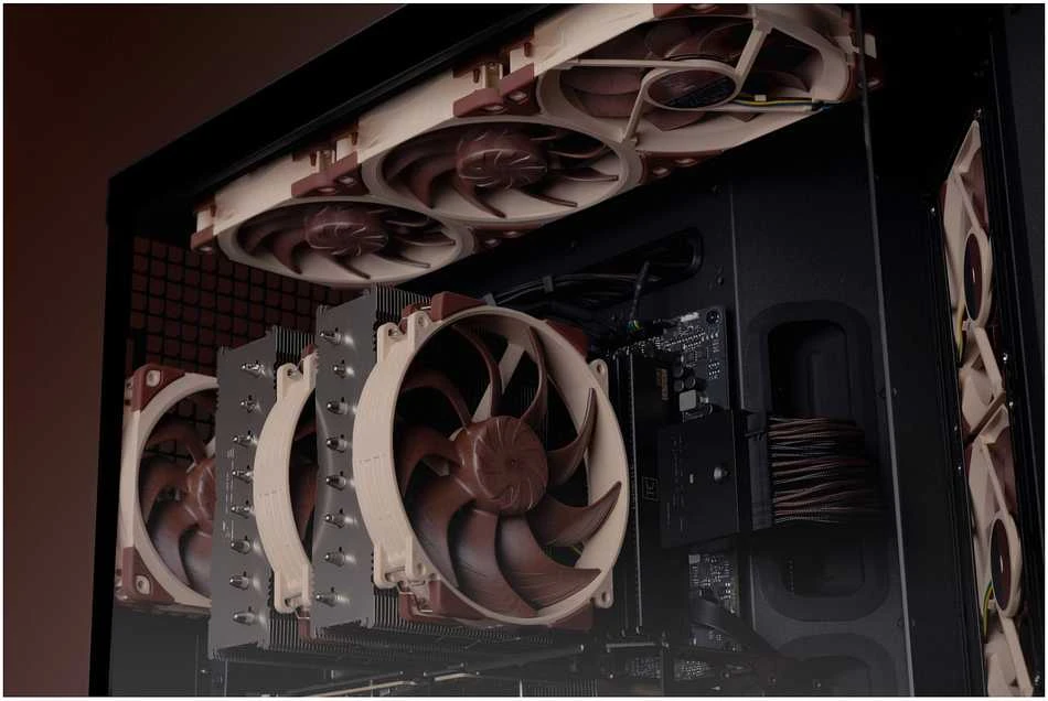 „Noctua NF-A12x25 G2 Sx2-PP PWM“ ventiliatorius, 120 mm, 2 vnt. pakuotėje