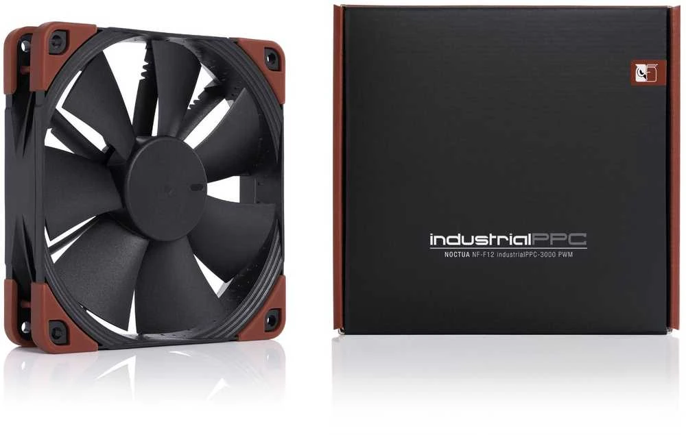Kompiuterio Korpuso Ventiliatorius - Noctua NF-F12 Industrial PPC-3000 PWM, juodas