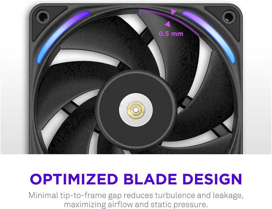Nzxt F120X juodas ventiliatorius (RF-U12PN-B1)