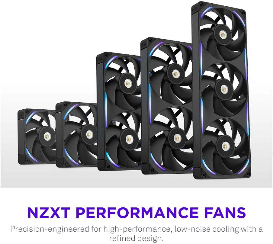 Nzxt F120X juodas ventiliatorius (RF-U12PN-B1)