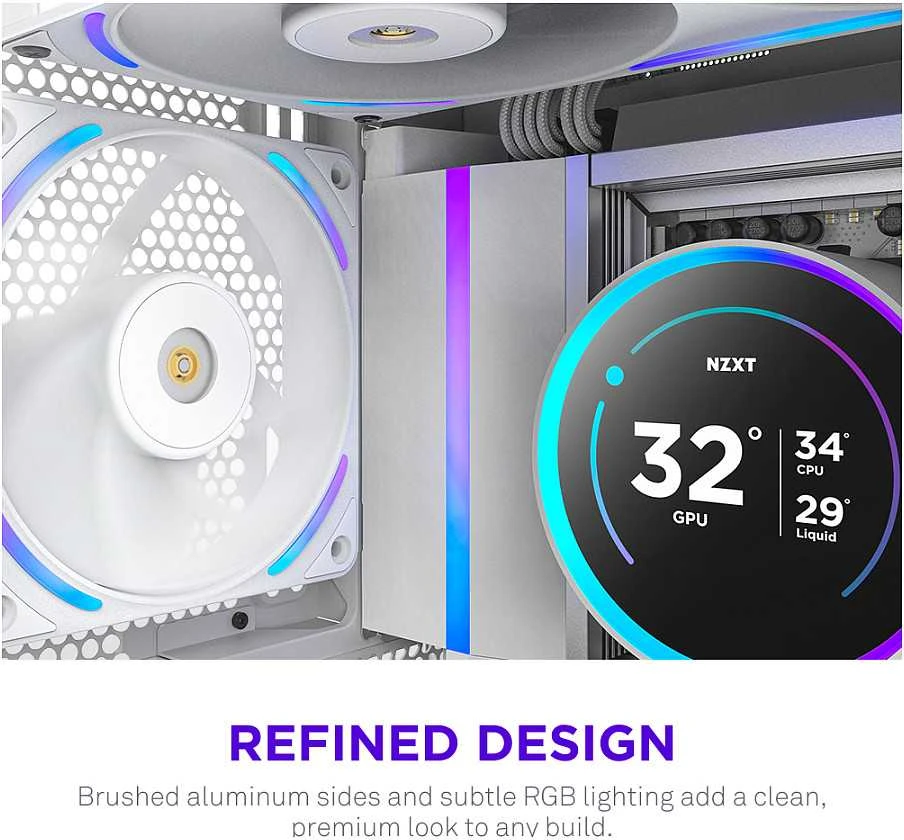 Nzxt F120X balta ventiliatorius (RF-U12PN-W1)