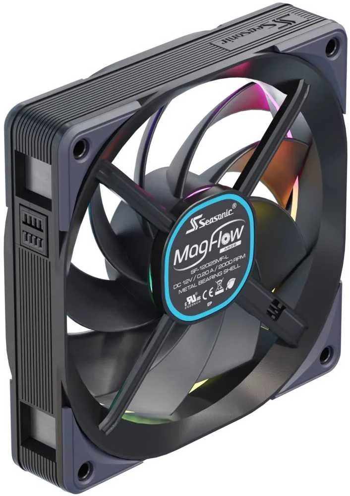Seasonic MagFlow 1225 ARGB PWM korpuso ventiliatorius - 120mm