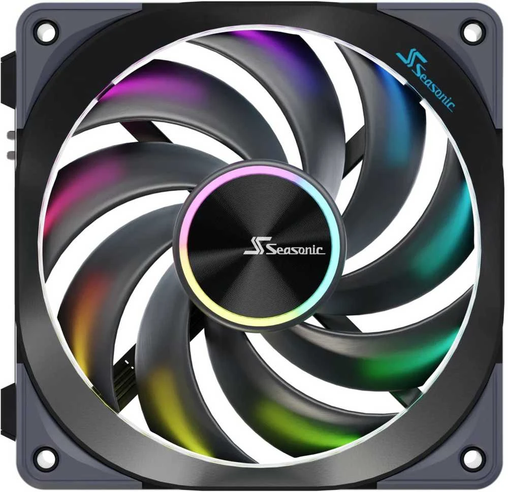 Seasonic MagFlow 1225 ventiliatorius su ARGB apšvietimu