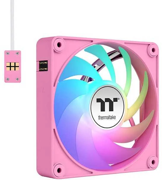Rožinis Thermaltake CT120 EX ventiliatorius su ARGB apšvietimu