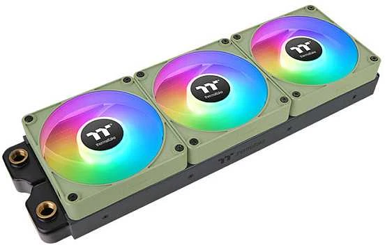 Thermaltake CT120 EX 3 viename žalias radiatorius su RGB