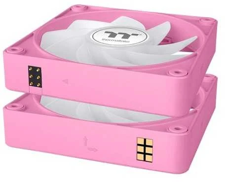 „Thermaltake CT120 EX Reverse ARGB Sync Rožinė“ 3 korpuso ventiliatorių pakuotė