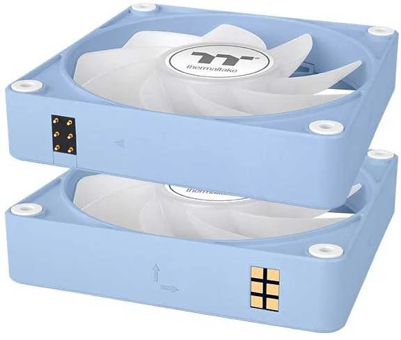Thermaltake CT120 EX atvirkštinio ARGB sinchronizavimo 3 ventiliatorių pakuotė, mėlyna (CL-F198-PL12BU-A)