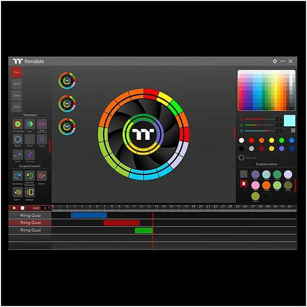 Thermaltake Riing Quad 12 RGB TT Premium 3 pak