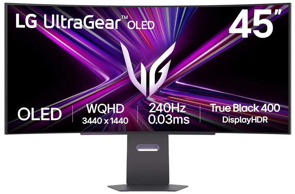 Monitorius LG „UltraGear 45GX900A-B“ – 240 Hz | QHD | OLED | 45 colių | Suderinamas su „G-Sync“