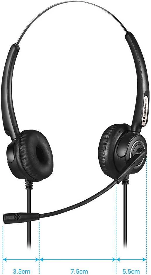 Office „Sandberg“ USB biuro ausinės „Pro Stereo“.