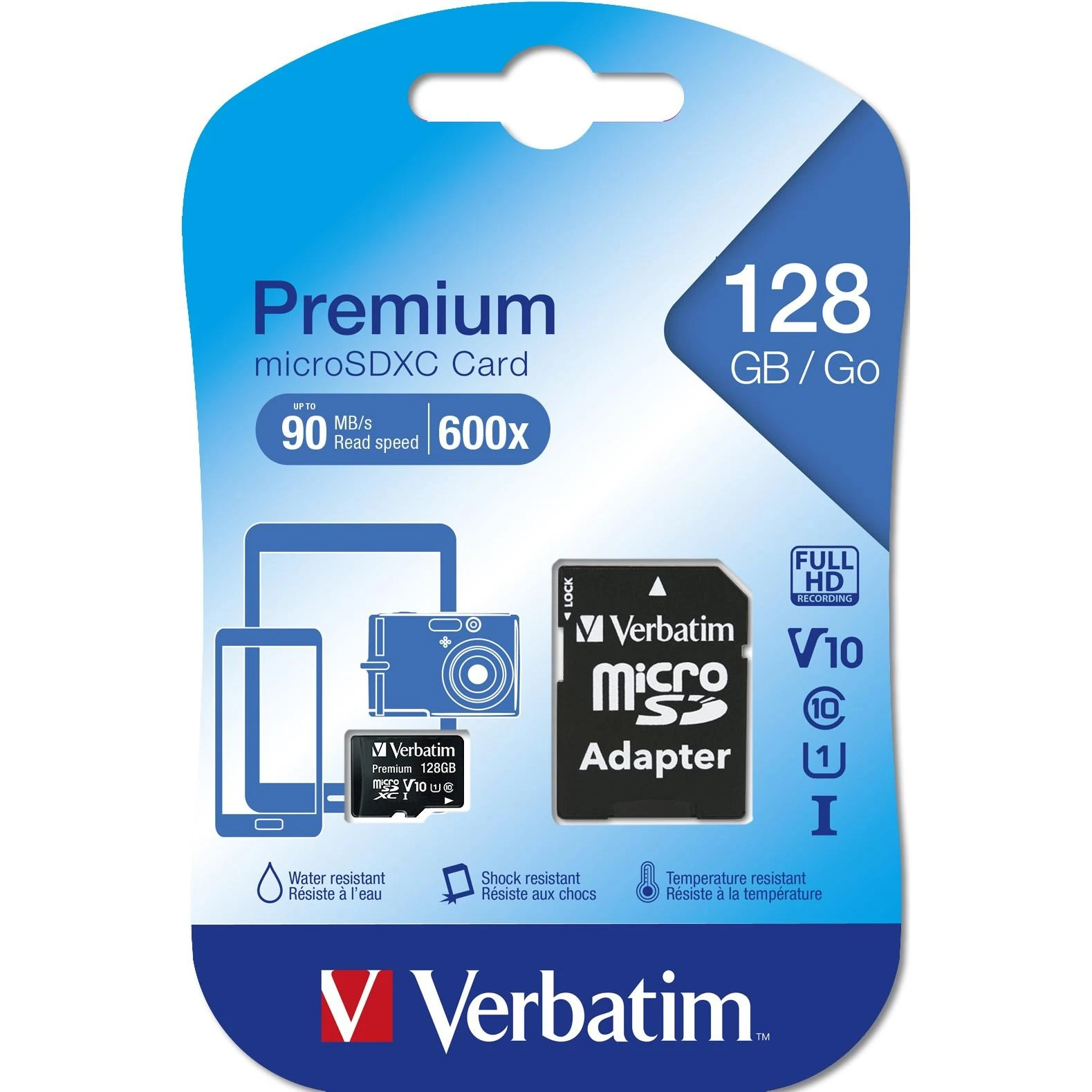 Atminties kortelė Verbatim Micro SDXC 128GB Class 10 su adapteriu